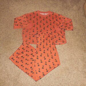 American Eagle Halloween Luxe Black Cat PJ Lounge Set L